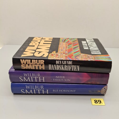 Wilbur Smith x3 Bokpaket med hårdpärm - Se bilder för titlar