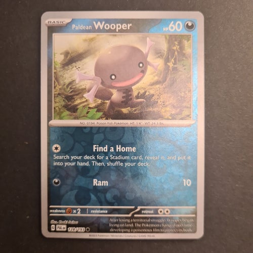 Wooper PAL128 reverse holo