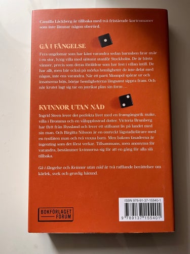 Gå i fängelse & Kvinnor utan nåd av Camilla Läckberg, 2017