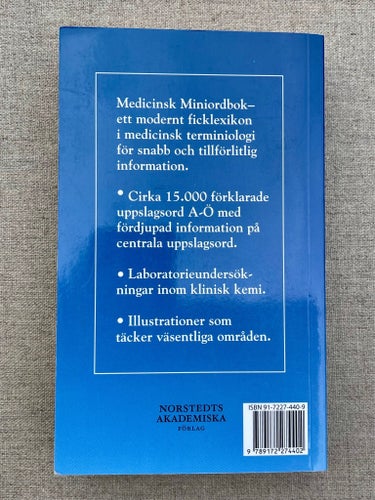 Medicinsk Mini Ordbok av Bengt I Lindskog, Norstedts Akademiska Förlag