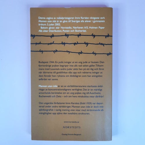 Mannen utan öde av Imre Kertész (1994)