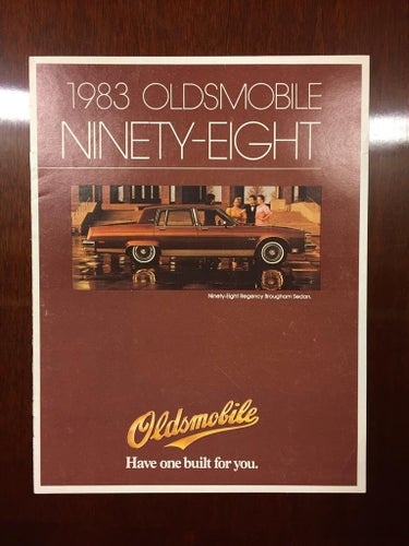 Försäljningsbroschyr Oldsmobile Ninety-Eight 1983