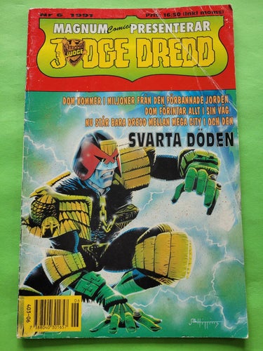 Magnum Comics presenterar (nr 6 från 1991) - Judge Dread - Svarta döden