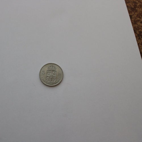 Samlarobjekt, svenskt mynt 5 kronor 1972