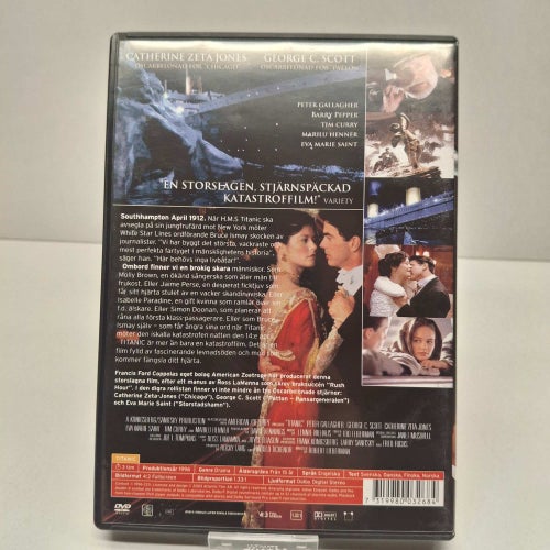 Titanic - Catherine Zeta Jones - Region 2, DVD-Film, Svensk text, Fint skick