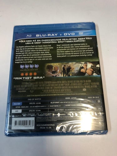 Bluray - End of watch - Inplastad