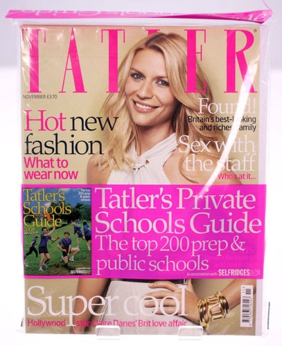 Tatler magazine-Claire Danes-English issue-November 2007-UK edition-NEW-