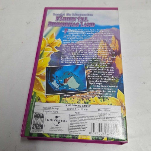Landet för längesedan - Färden till dimmornas land VHS film