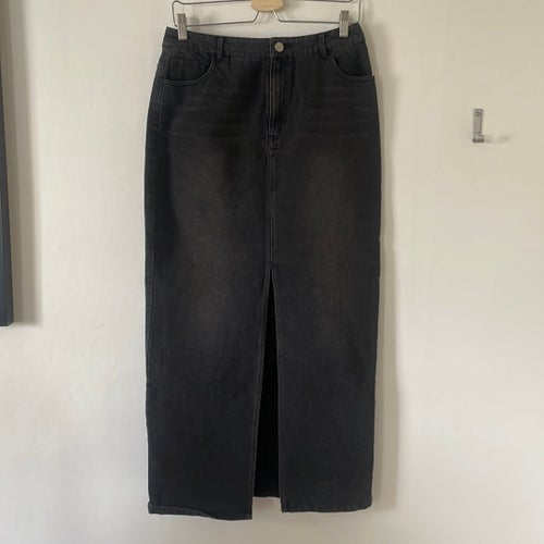 Wakakuu Icons svart jeanskjol, storlek M