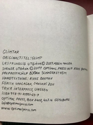 GLIMTAR Rikke Bakman 2011