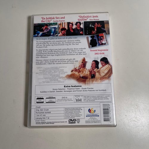 DVD - Crush - sad fuckers club