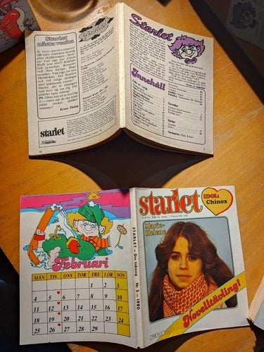 Starlet 1980 nr 5 Omslagsbild Marie Helene, idol Chinox. Very Good+