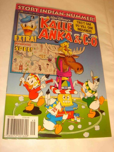KALLE ANKA & Co tidning 1995 49 NY OLÄST POCAHONTAS SPEL