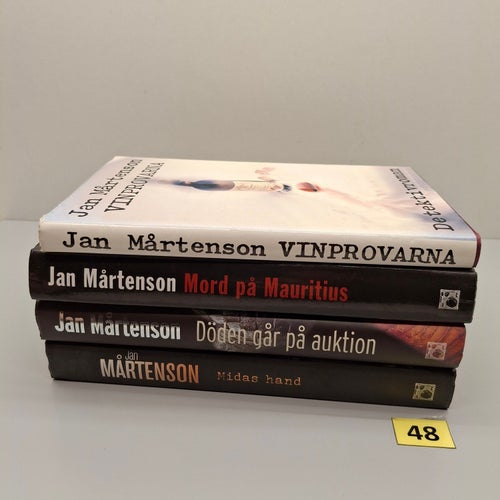 Jan Mårtenson x4 Bokpaket med hårdpärm - Se bilder för titlar