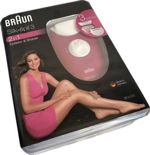 Braun Silk-épil 3 2-i-1 Epilator & Rakapparat med 3 tillbehör SE 3-273 Germany