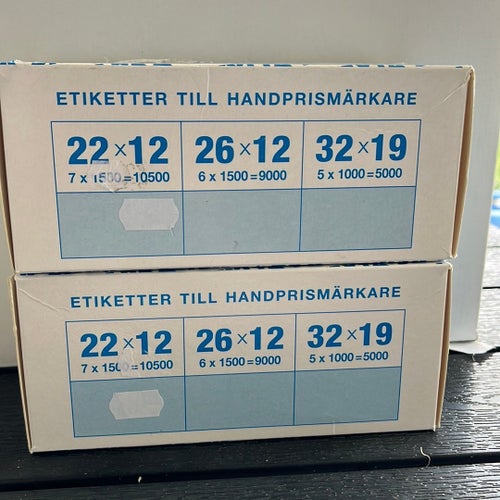 21000 Etiketter Handprismärkare