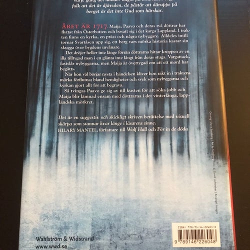 En historisk thriller I Vargavinterns Land av Cecilia Ekbäck, 2016
