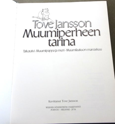 Tove Jansson Muumiperheen tarina 1989