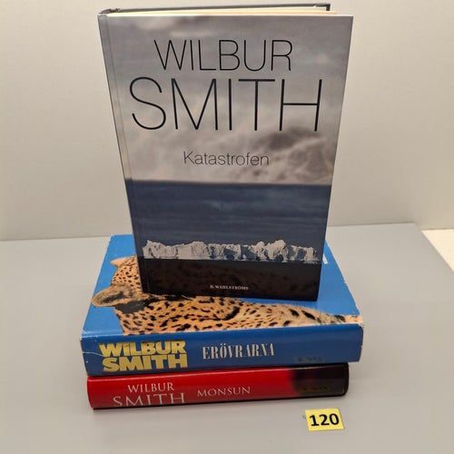 Wilbur Smith x3 Bokpaket med hårdpärm - Se bilder för titlar