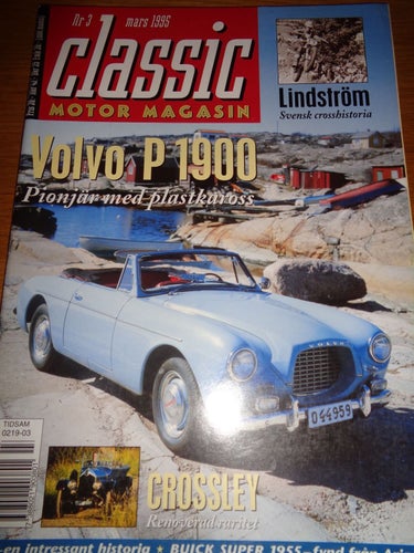 Classic Motor nr3 1995 Volvo P 1900,Buick Super 1955, Ford Zephyr,Skoda 440 1956