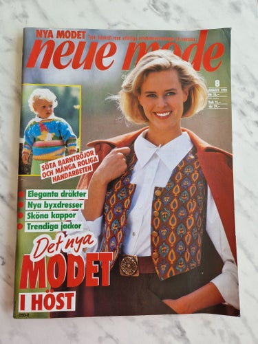 Neue mode Mönstertidning nr 8 1990
