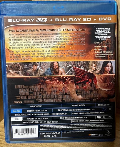 Immortals - Blu-ray 3D + Blu-ray 2D + DVD