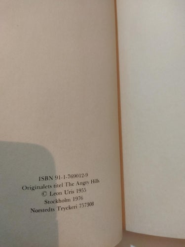 Vredens Berg av Leon Uris. Fine