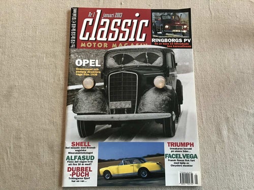 CLASSIC MOTOR NR 1 2003 SHELL,PUCH I DJERF,FACEL VEGA,OPEL,CHRYSLER SNORUNNER