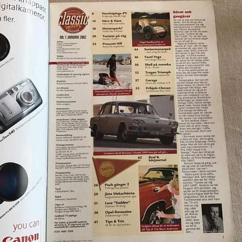 CLASSIC MOTOR NR 1 2003 SHELL,PUCH I DJERF,FACEL VEGA,OPEL,CHRYSLER SNORUNNER