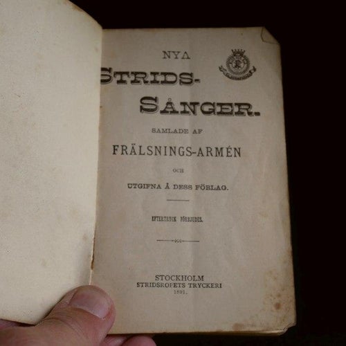Nya Strids-Sånger samlade af Frälsningsarmén . 1891
