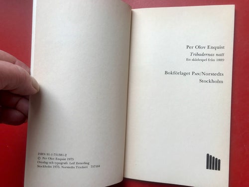 TRIBADERNAS NATT P. O. Enquist 1975