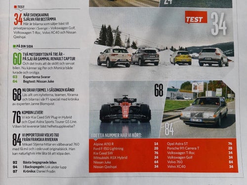 Teknikens Värld nr 5 2023: VW T-Roc TSI 150 + Golf 1,0 eTSI, Volvo XC40 B4