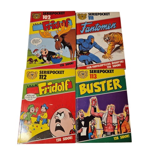 Seriepocket – 8 st serietidningar
