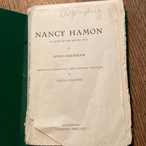 Nancy Hamon av John Oxenham, okänt publiceringsår