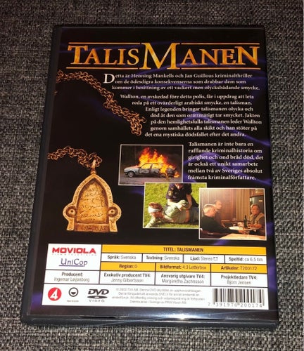 Talismanen (2003) Guillou / Mankell / Malmö Stockholm Miniserie kriminalthriller
