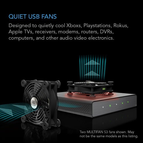 NY Mini 40mm USB-fläkt för extern kylning av Playstation 4, routers, NAS mm • SV
