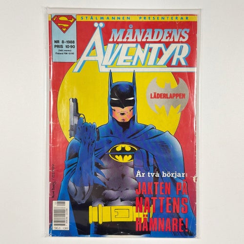 Månadens Äventyr: Läderlappen 1988 Nr 8 (Satellitförlaget) (VG) – Instick kvar