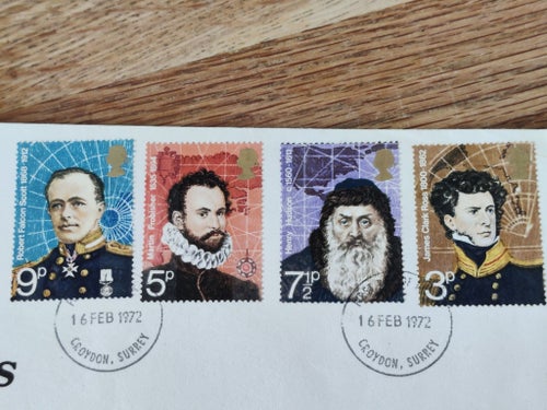 British Polar Explorers First day cover 1972
