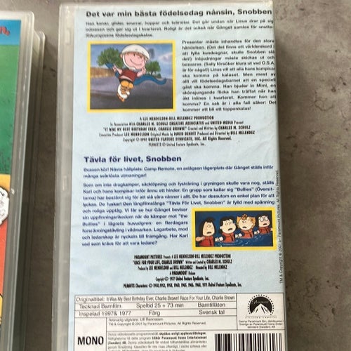 Snobben VHS - Du är råttfångaren, Snobben / Lycklig resa, Snobben och kom inte