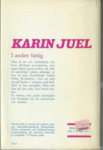 KARIN JUEL - I anden fattig