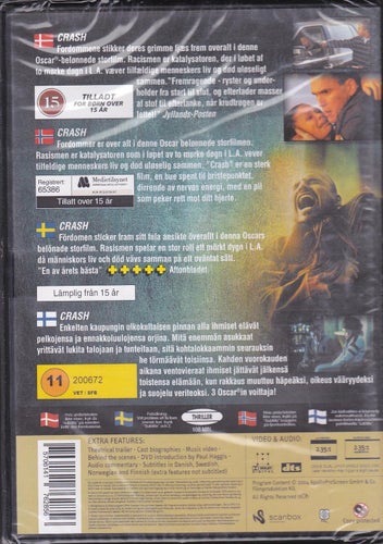 DVD - Crash (Bullock, Cheadle, Dillon, Fraser, Newton, Phillippe) Inplastad