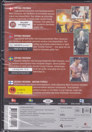 DVD / Crying Freeman / Mark Dacascos, Julie Condra / Ny & Inplastad