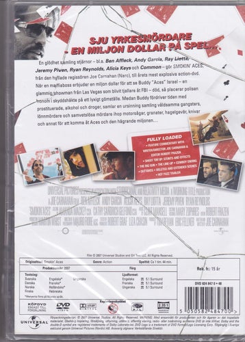 DVD / Smokin' Aces / Ben Affleck, Ryan Reynolds, Alicia Keys / Ny & Inplastad