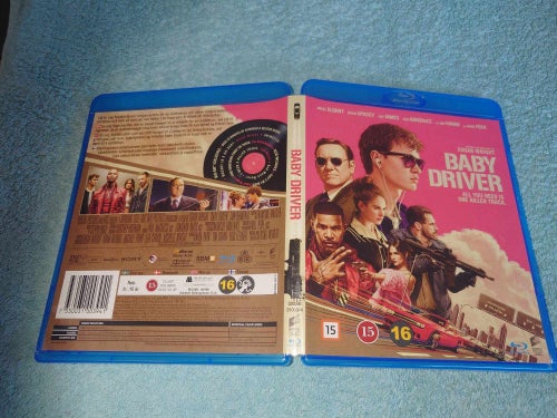 Baby Driver (Blu-ray), av Edgar Wright med Ansel Elgort, Kevin Spacey