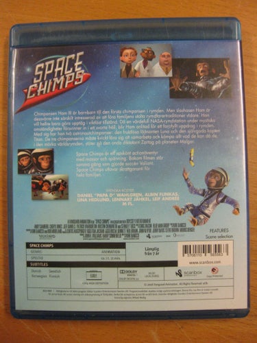 SPACE CHIMPS - ANIMERAD MED SVENSKT TAL - BLU-RAY