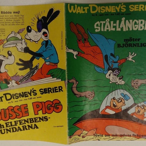Walt Disney's Serier 1970 nr 4 Stål Långben möter Björnligan