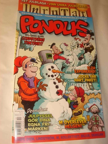 PONDUS (svensk) NY OLÄST Nr 12 2011 Extra BILAGA