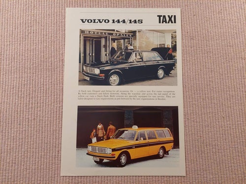 Volvo 144 145 Taxi 3.70 1970 in english