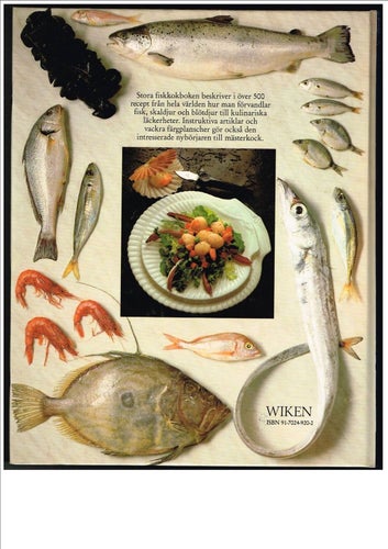 STORA FISKKOKBOKEN recept, menyer, tips - Giuliana Bonomo (1991)