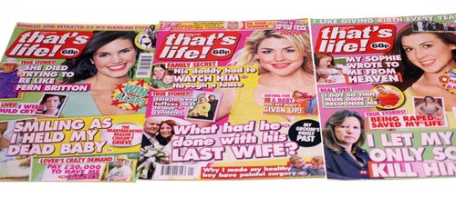 That's Life magazine-British magazine bundle-3 Magazines-2009-NEW-Weight 250g